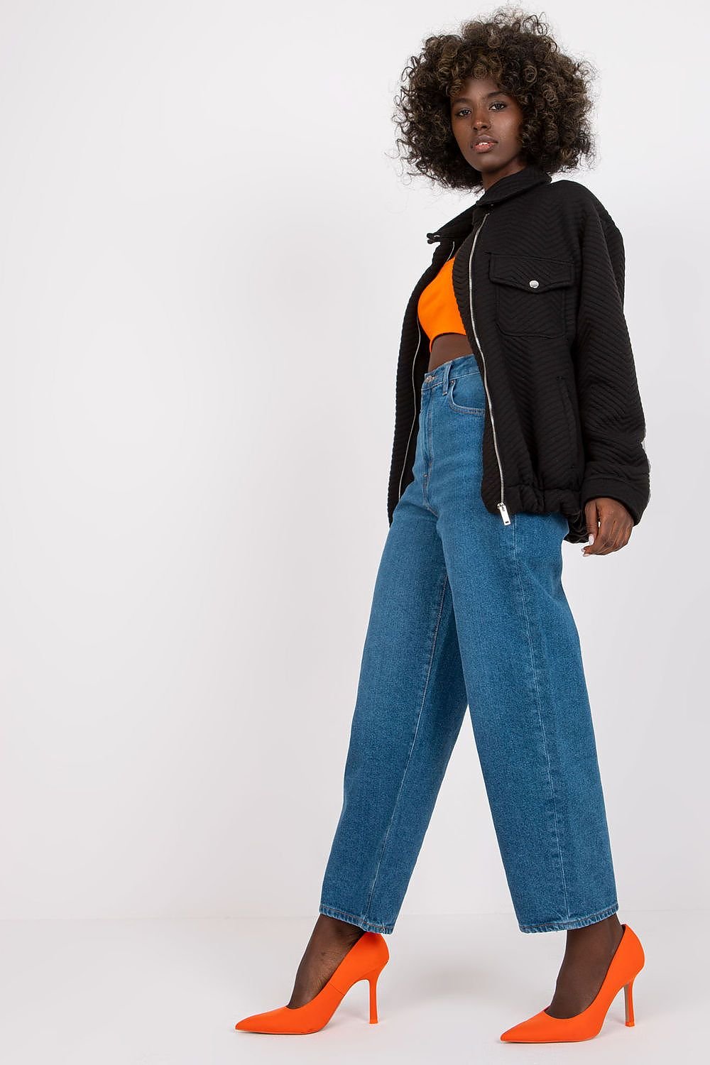 Chaqueta Bomber Negra