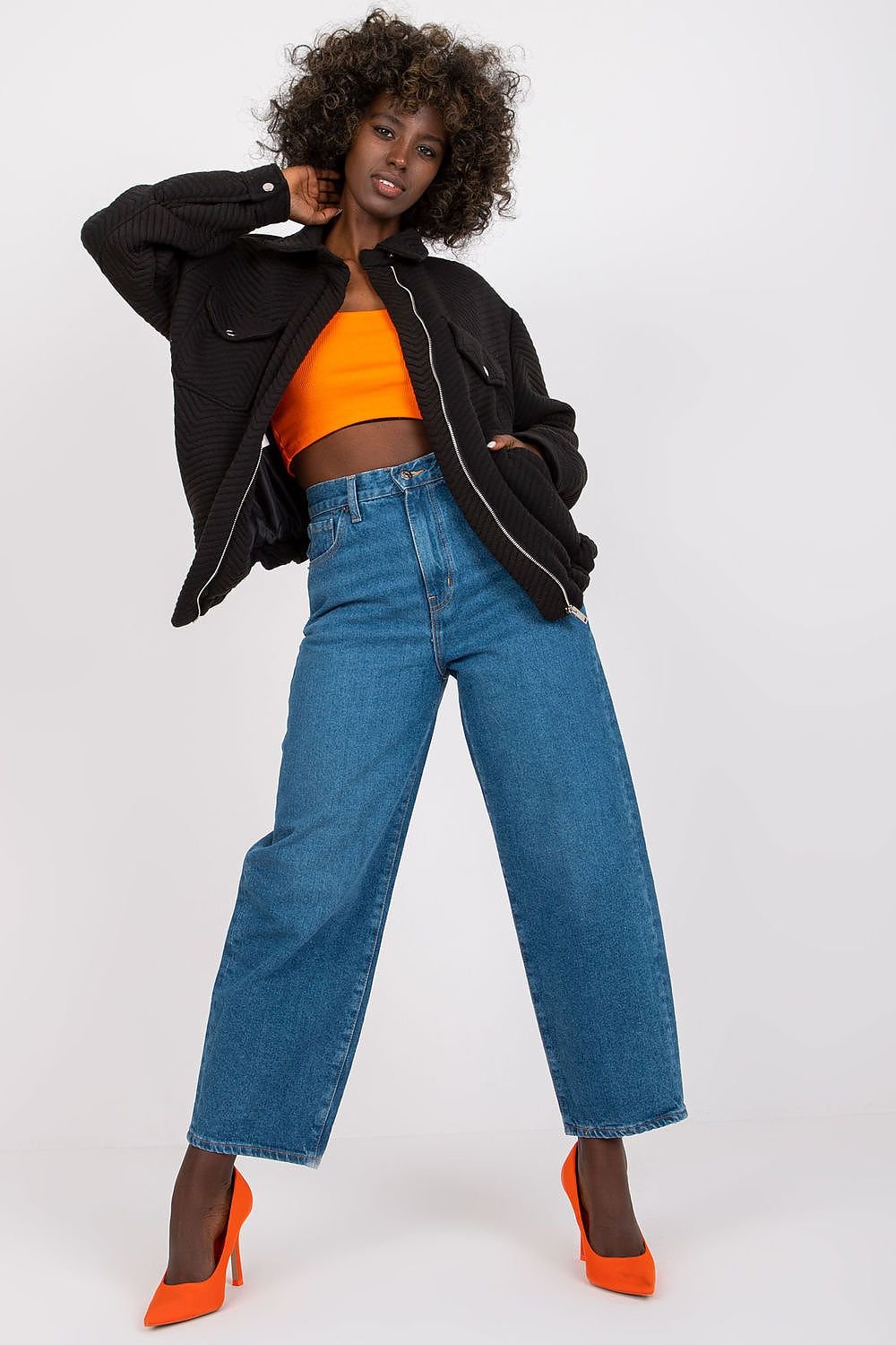 Chaqueta Bomber Negra