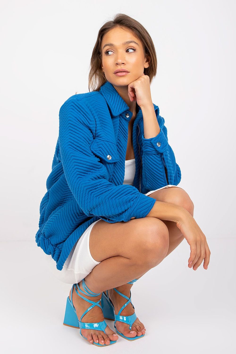 Chaqueta Bomber Azul