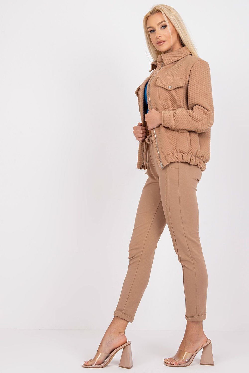 Chaqueta Bomber Camel