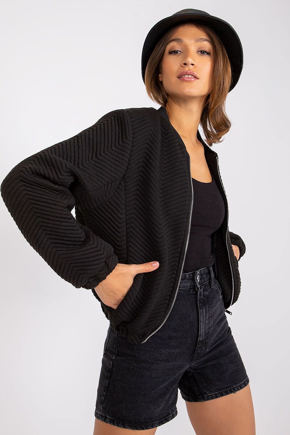 Bomber Forrada Negra