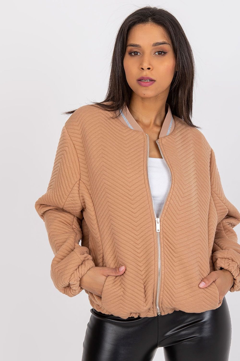 Bomber Forrada Camel