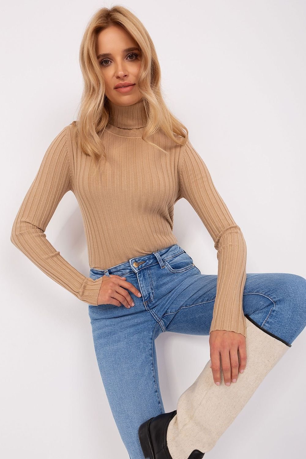 Jersey Acanalado Camel