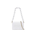 bolso de hombro en color blanco de versace jeans