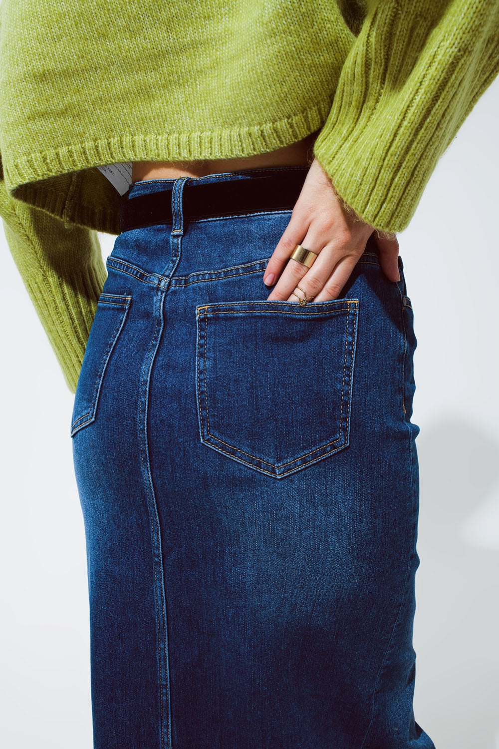 falda maxi vaquera