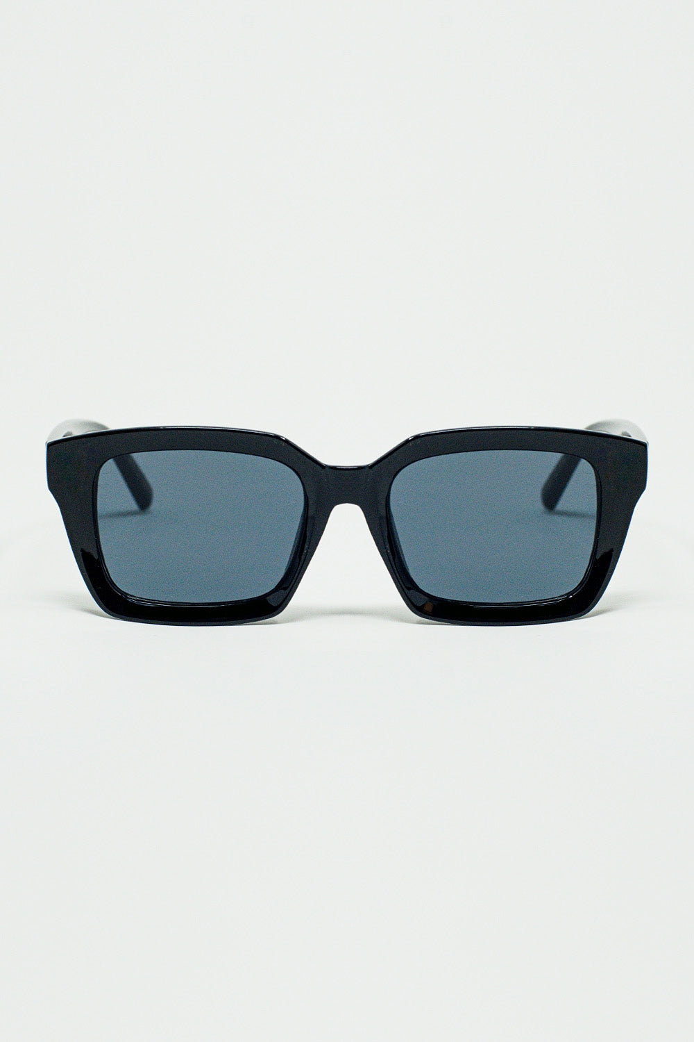 Q2 Gafas de sol con montura cuadrada gruesa y estilo retro