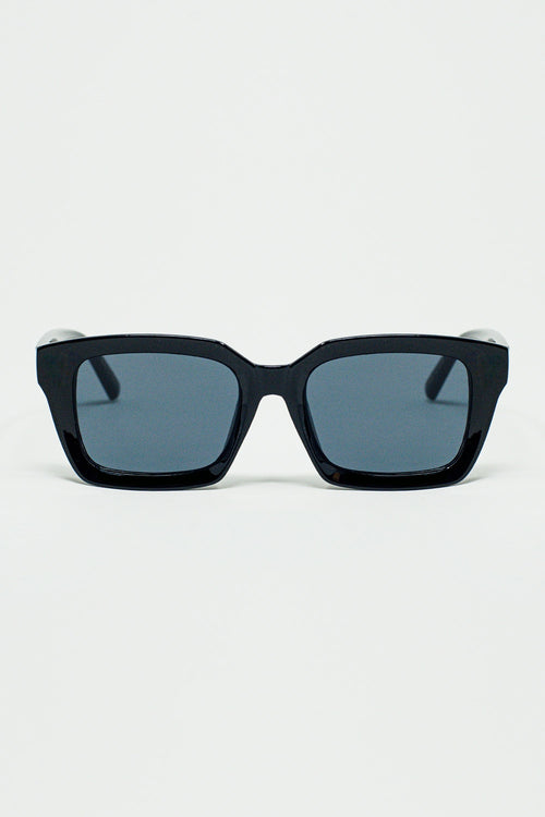 Gafas de sol con montura cuadrada gruesa y estilo retro