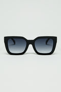 Gafas de sol cuadradas con estampado animal en el lateral
