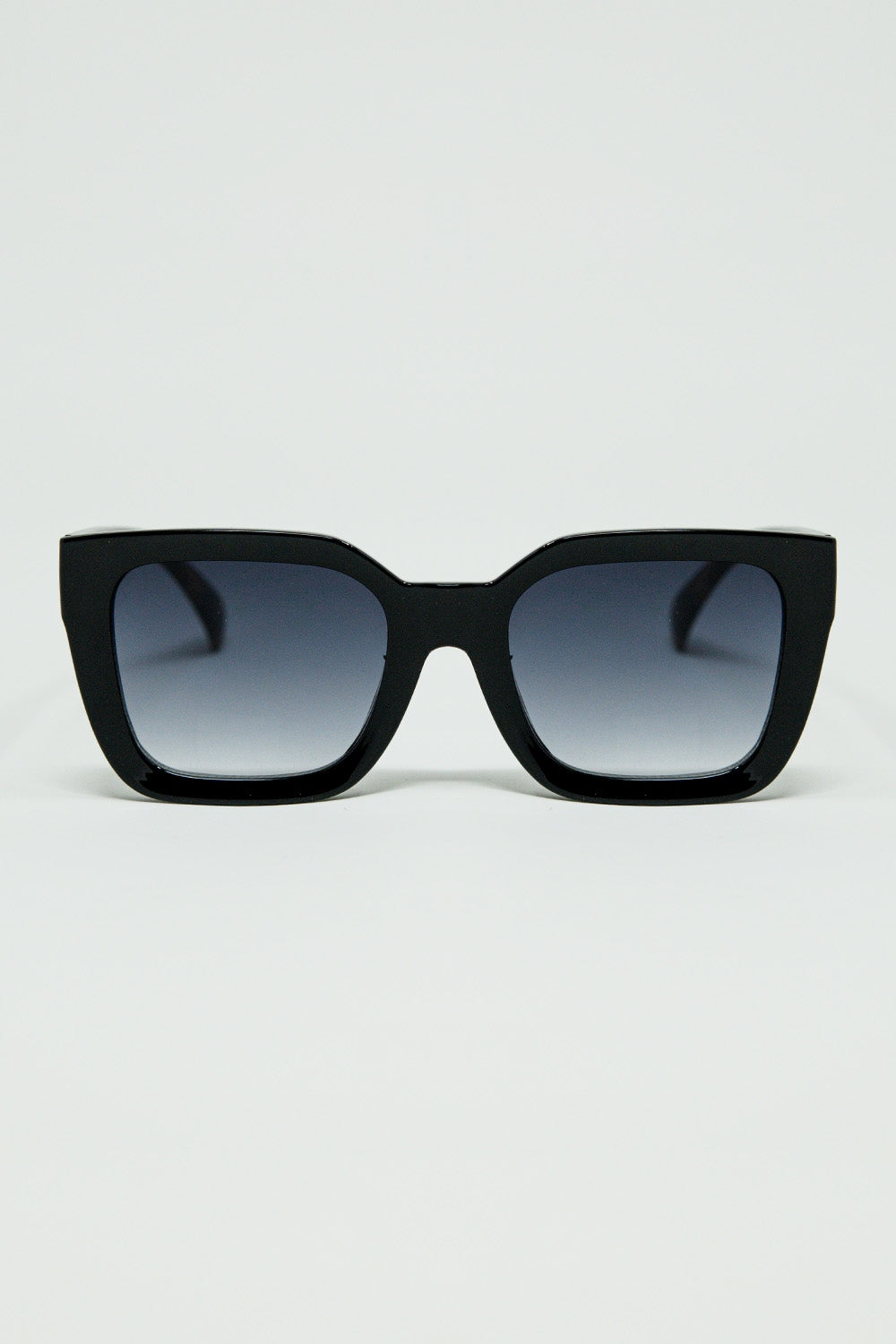 Q2 Gafas de sol cuadradas con estampado animal en el lateral
