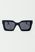 Gafas de sol cuadradas de los 90 en negro