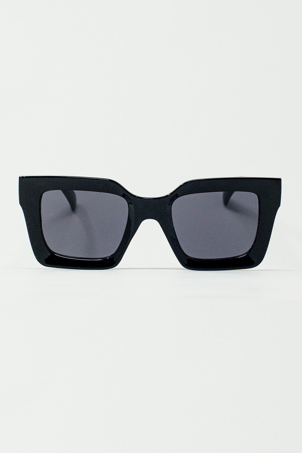 Q2 Gafas de sol cuadradas de los 90 en negro