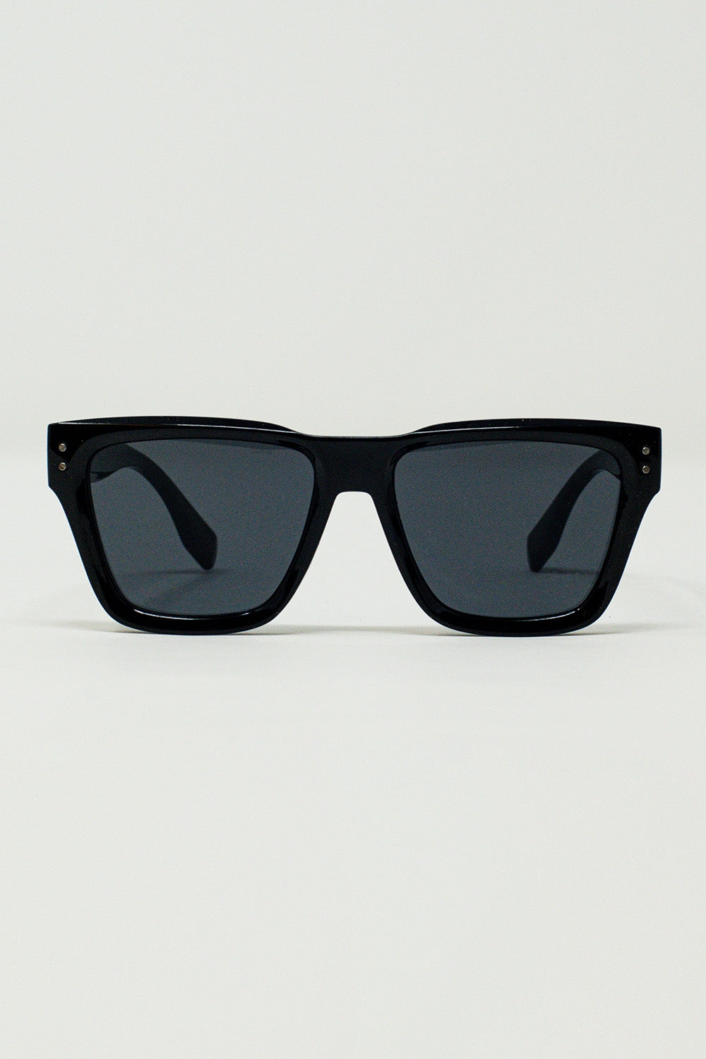 Q2 Gafas de sol cuadradas gruesas negras