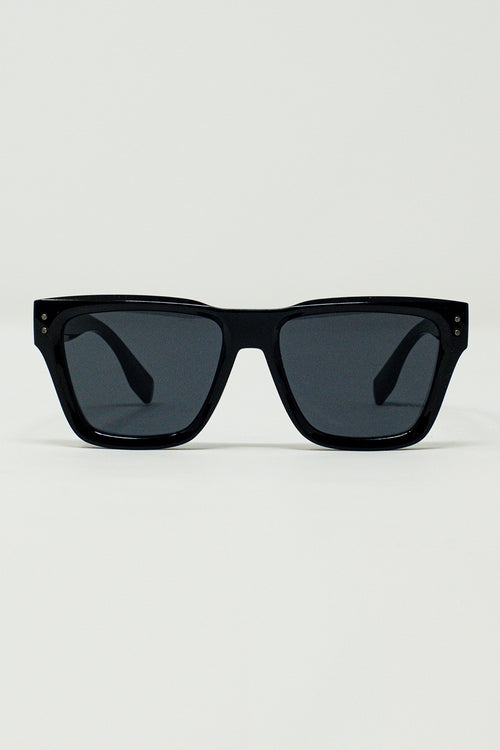 Gafas de sol cuadradas gruesas negras