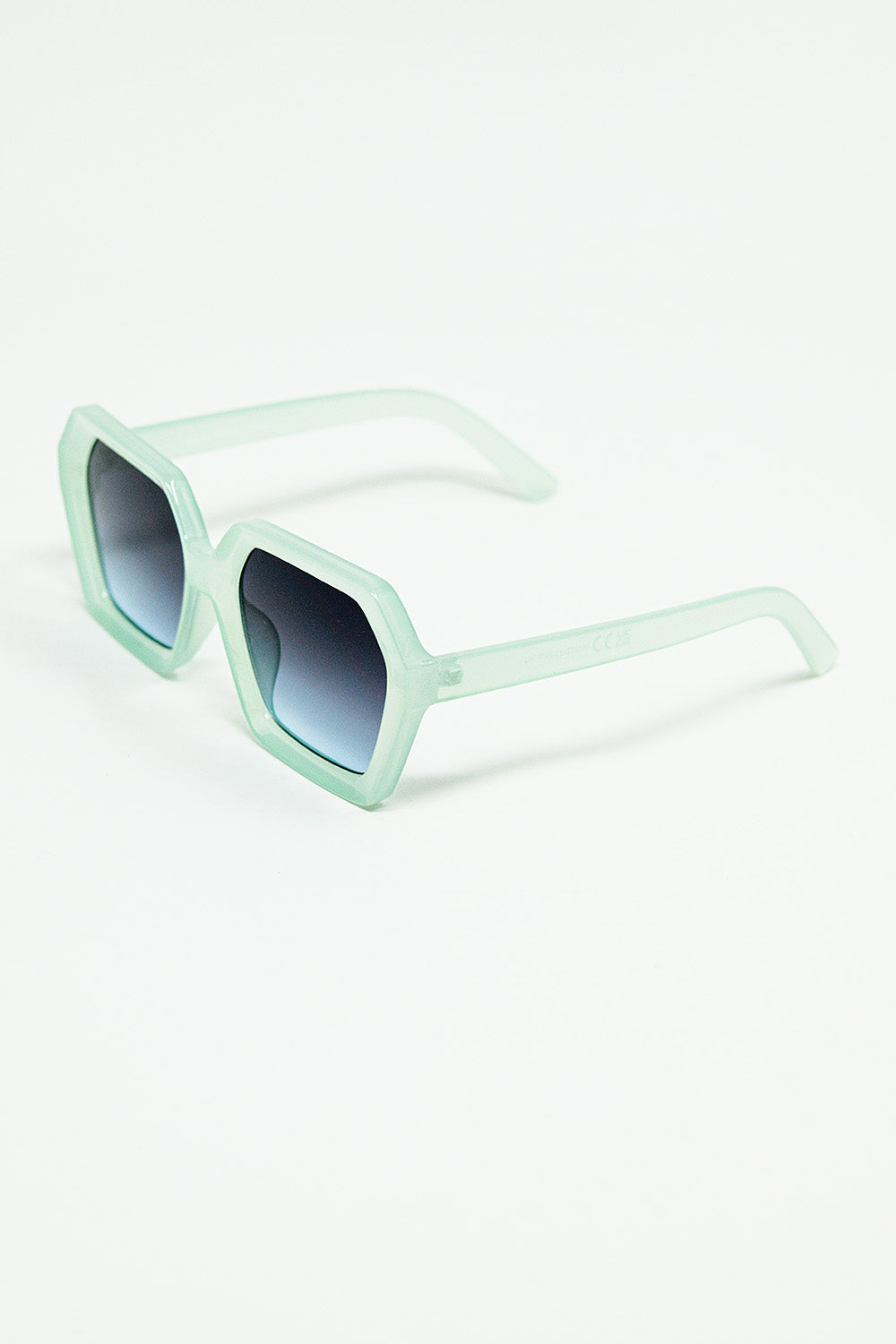 Gafas de sol Mirage cuadradas en color verde agua