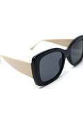 Gafas de sol ovaladas oversize negras de acetato