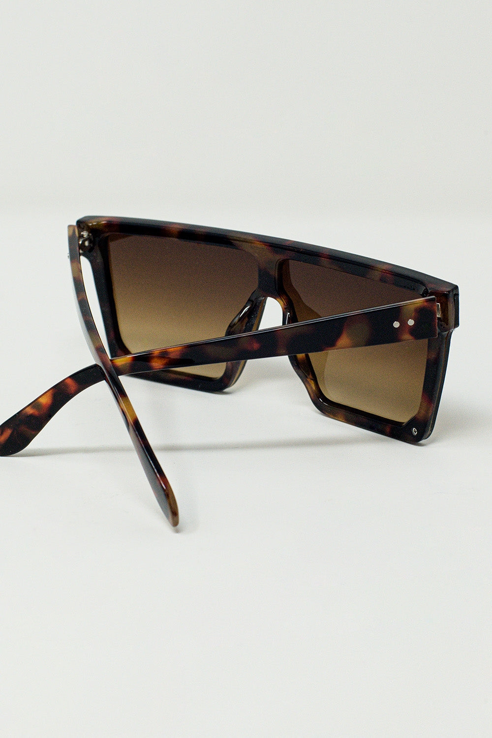 Gafas de sol Oversized Squared 70's en marrón