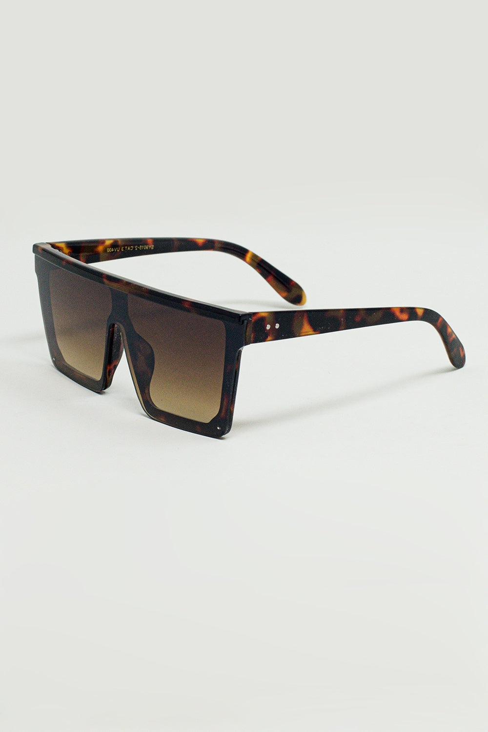 Gafas de sol Oversized Squared 70's en marrón