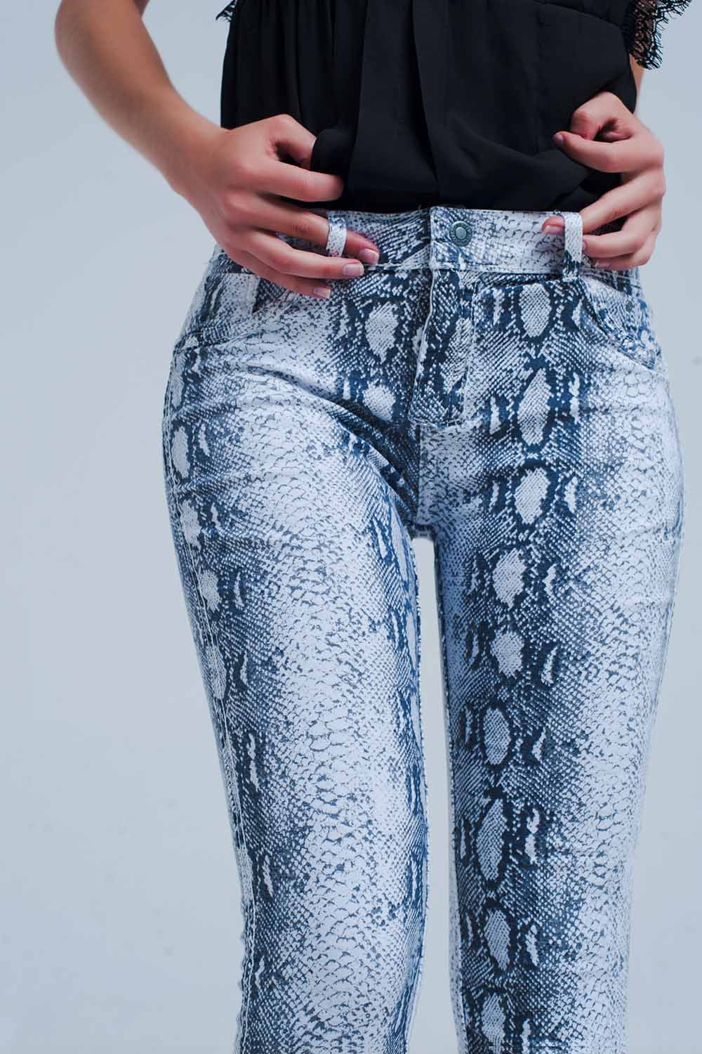 Jeans reversibles en blanco