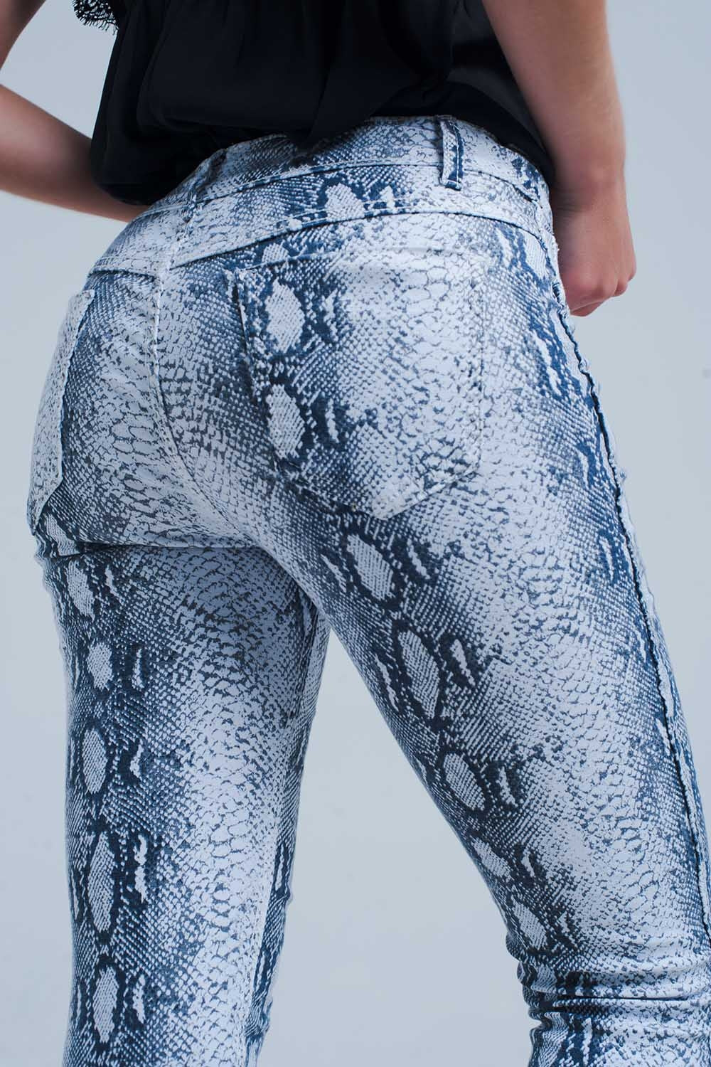 Jeans reversibles en blanco