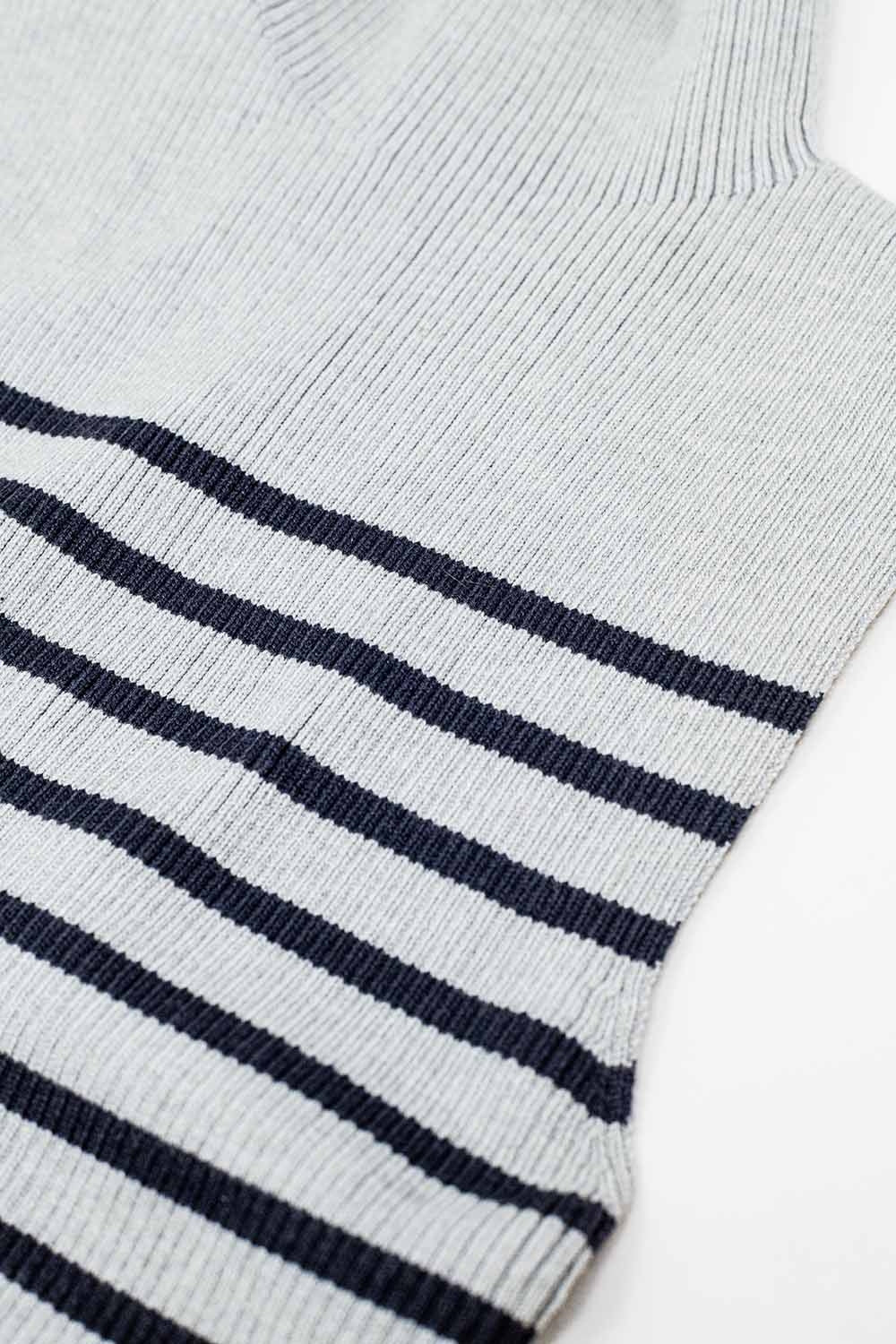 Jersey de rayas Turtle En gris claro