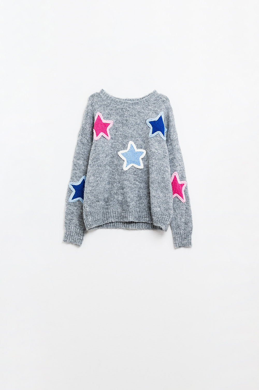 jersey gris Con Estrellas Bordadas