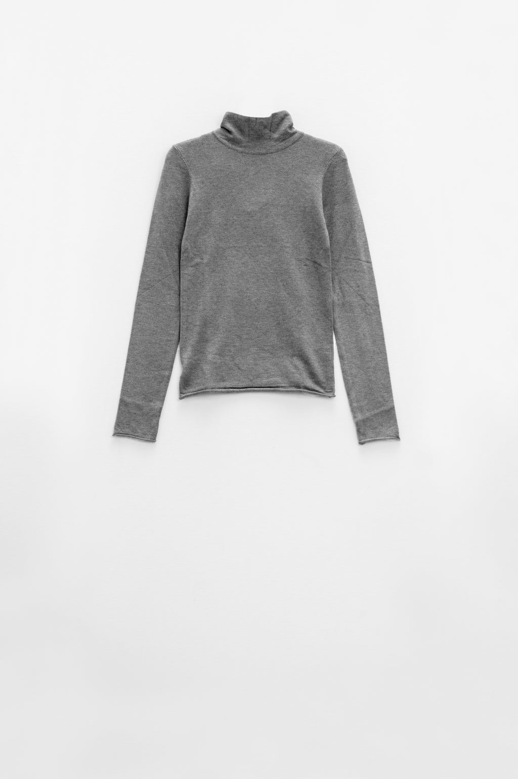 Jersey gris cuello alto 