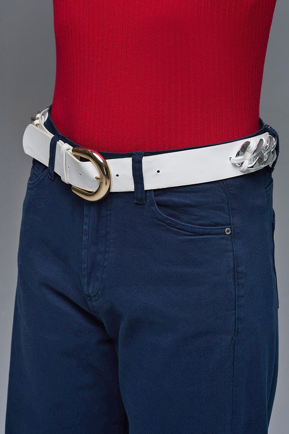 Pantalón extra ancho azul marino