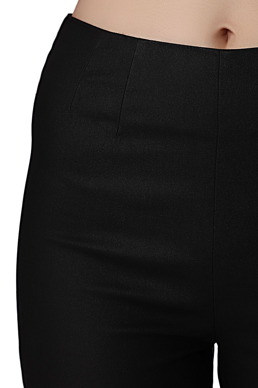 Pantalones negros ajustados de talle alto de primera calidad