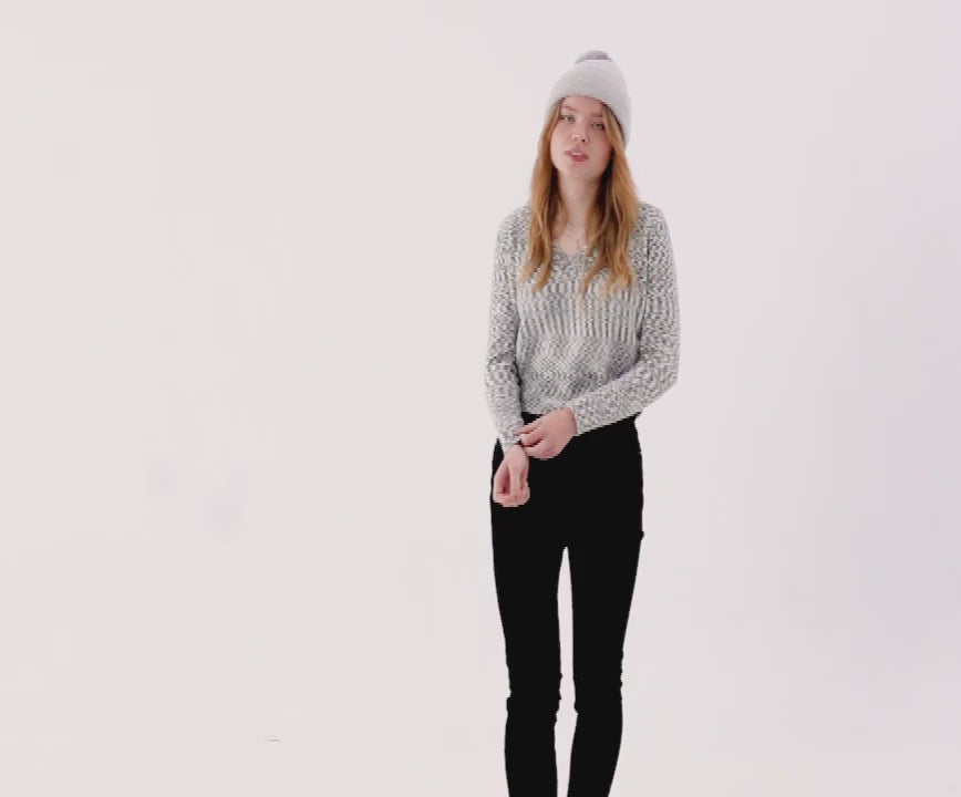 Jersey de chenilla en negro