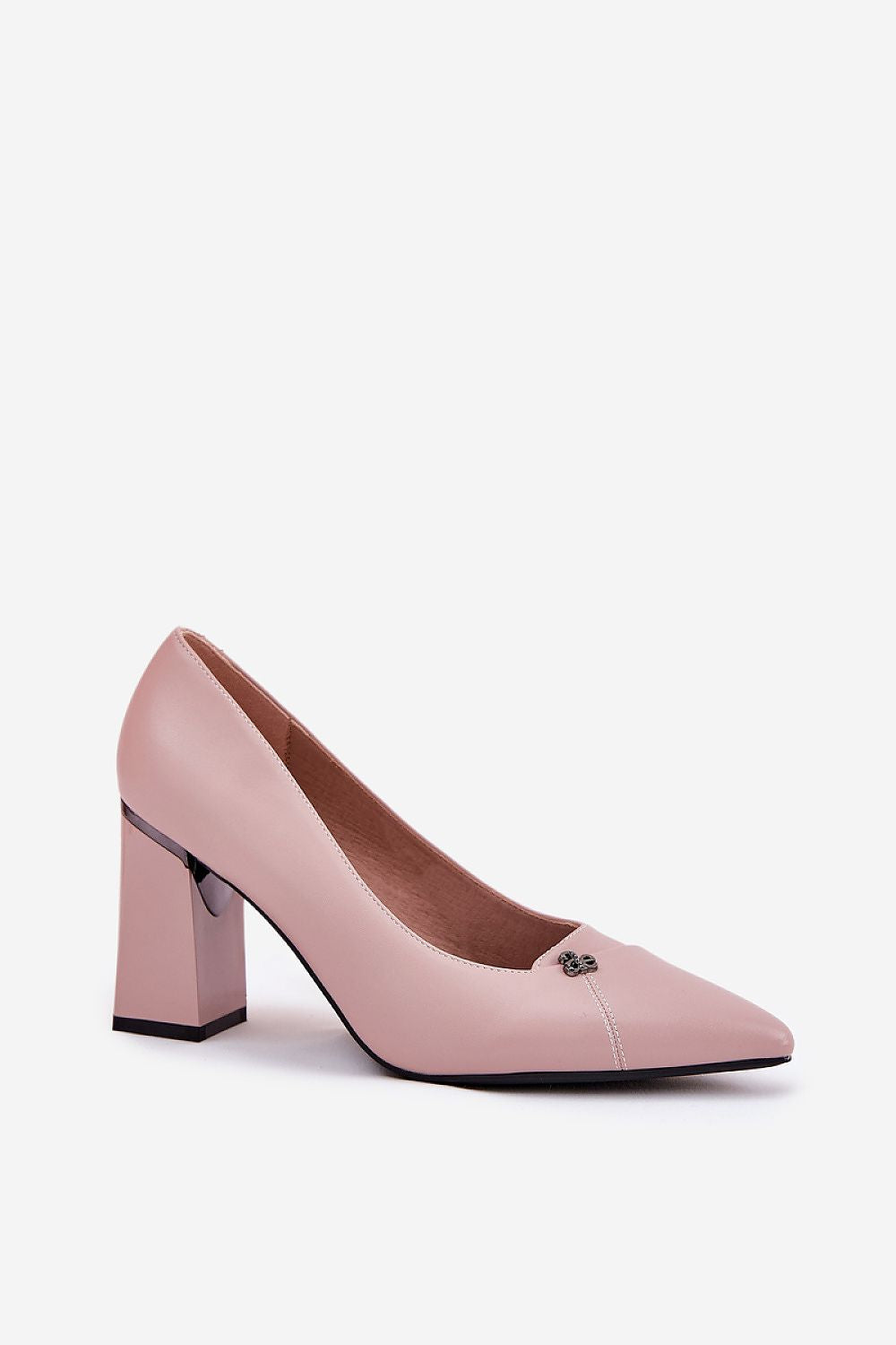 Tacones anchos rosa para mujer, estilo sofisticado y cómodo