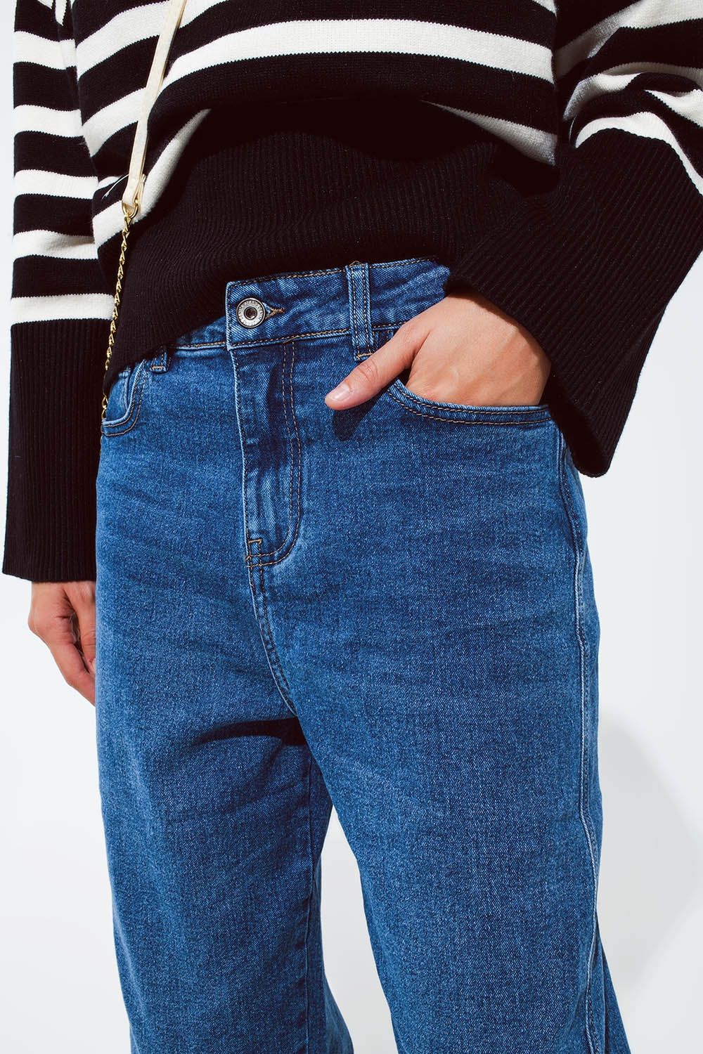 Vaqueros boyfriend oversize azul oscuro