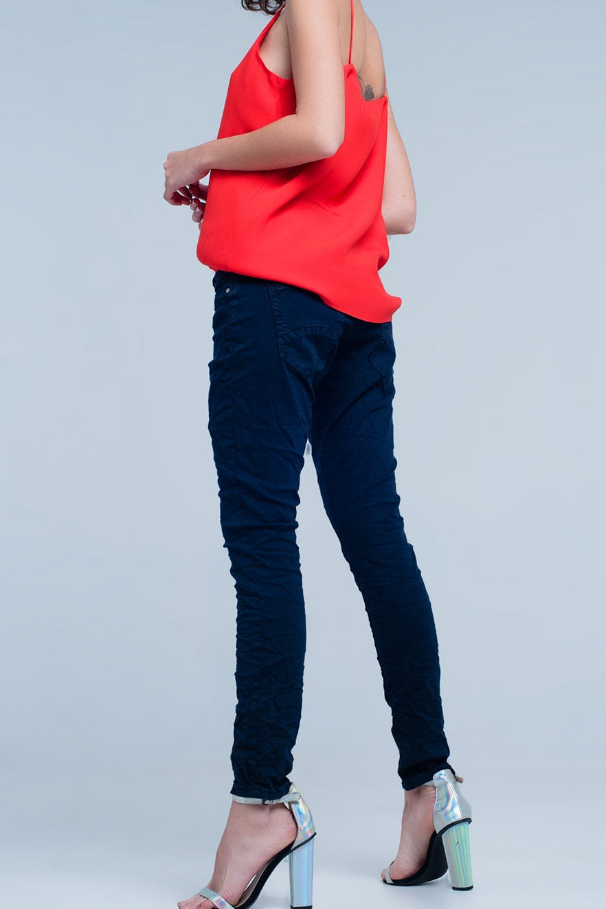 Vaqueros de corte original en azul marino