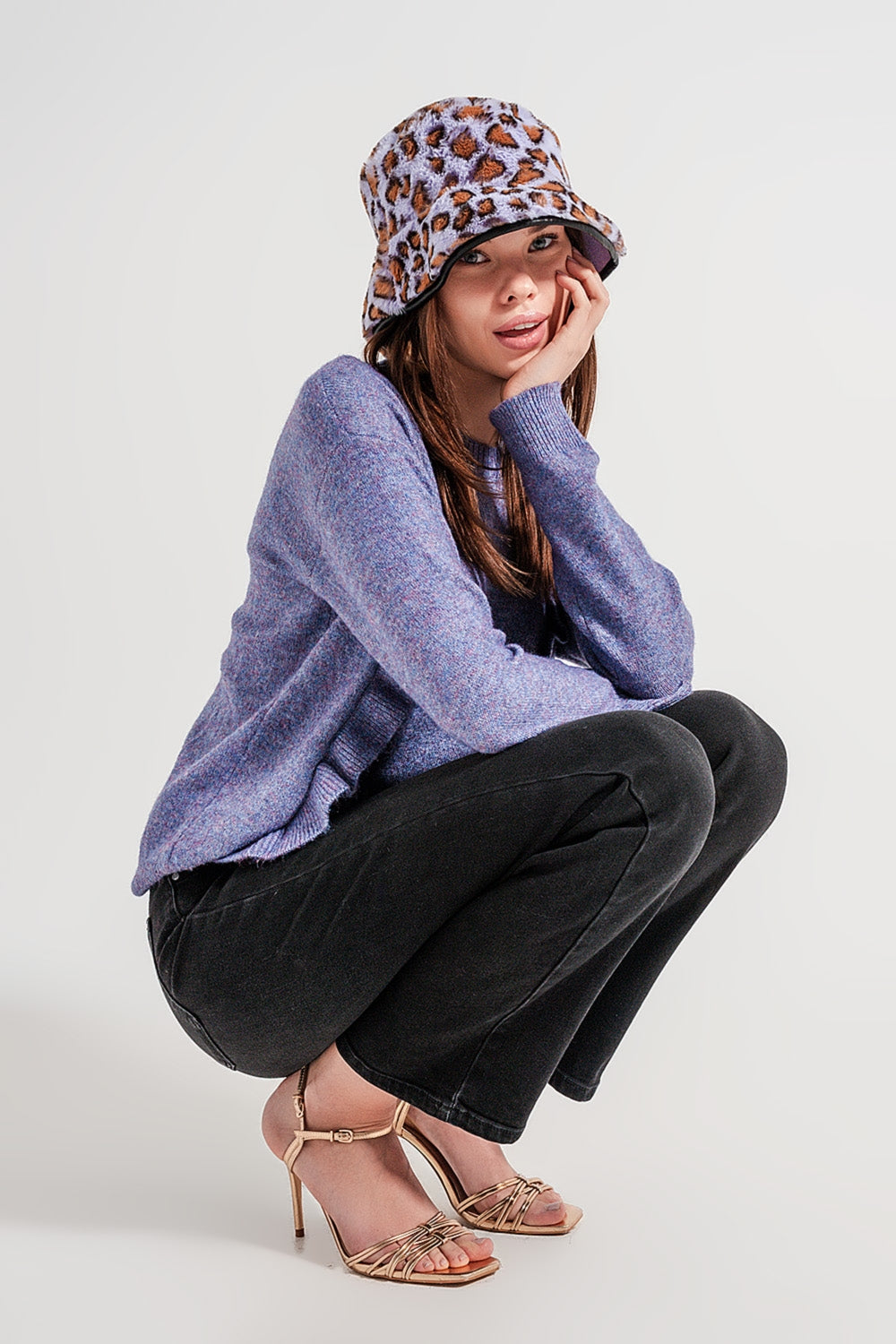 Vaqueros mom negros de tiro alto y corte holgado