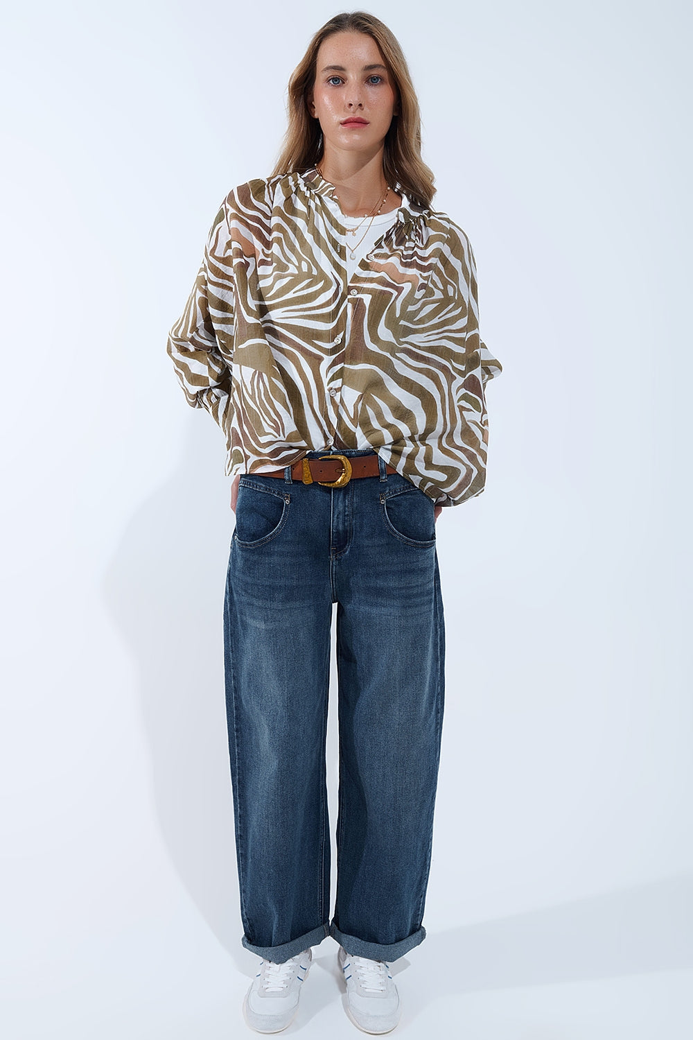 Vaqueros Relaxed WideLeg Vintage Wash