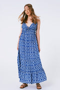 Vestido largo boho estampado con tirantes